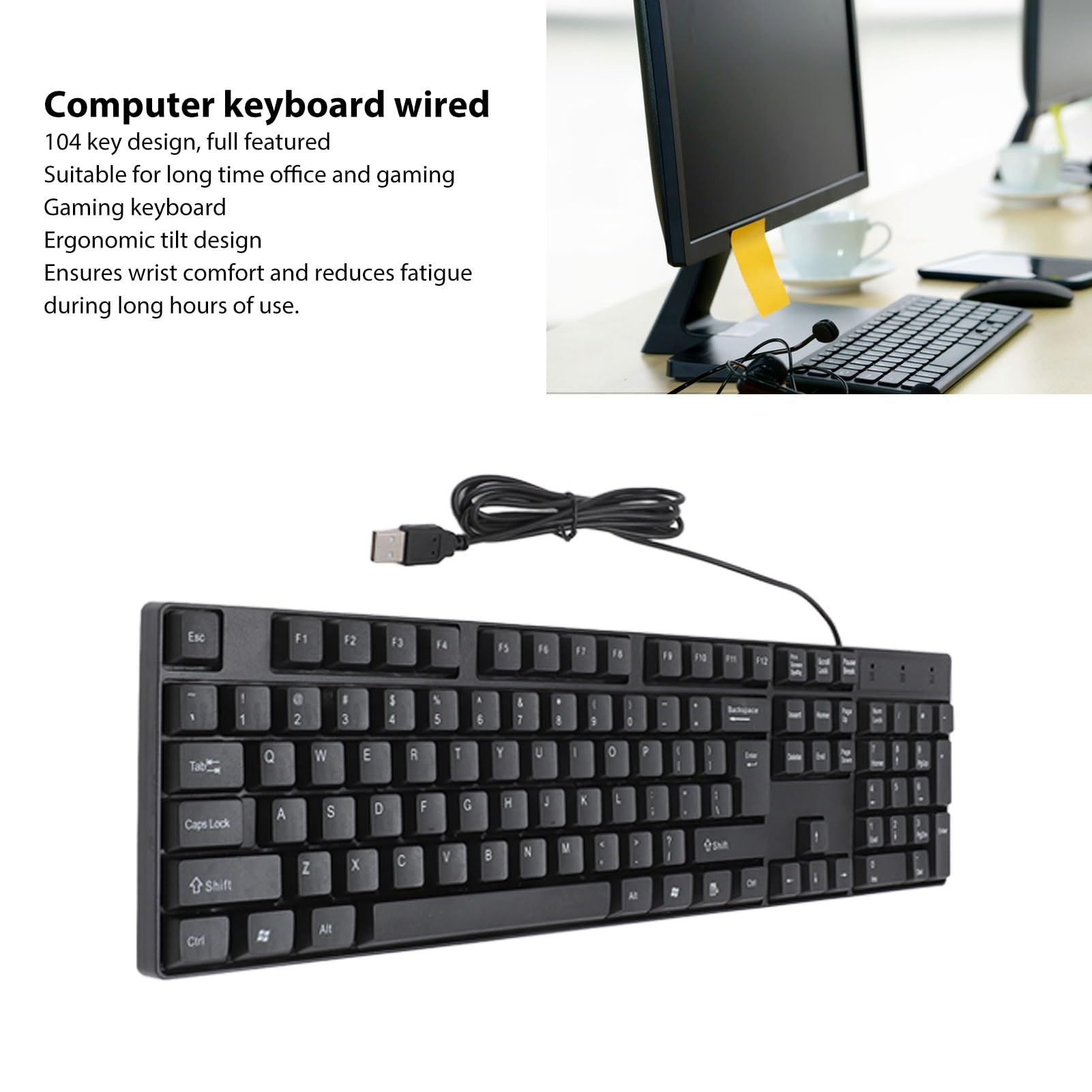 Amazon.com: Wired Minority Language Keyboard, Universal 104 Keys