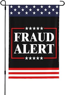 Fraud Alert Garden Flag Anti Gavin Newsom Fdt Flags Double Sided Decorative Accessory Home Decor Outside Yard (Not Including Flagpole) 40 X 28 Inch