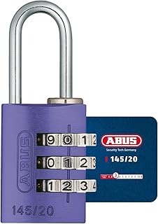 Abus 145/20_LILA - Candado aluminio combinacion 20mm 3 dígitos lila
