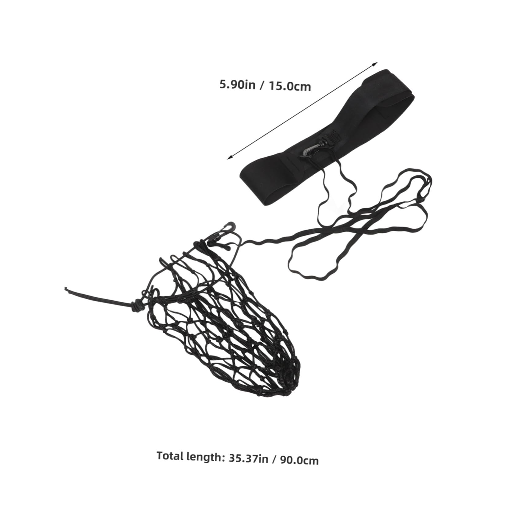 GALPADA Soccer Training Belt Net Bag Football Training Equipment Solo Soccer Ball Net Fixed Design Improve Kicking Skills