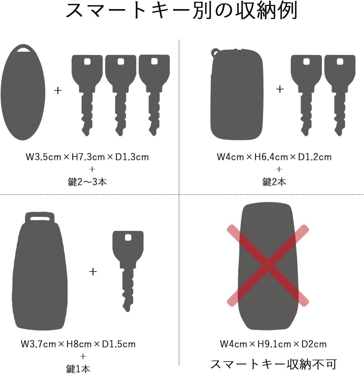 【上品で大人気♪】[ポルコロッソ] キーケース スマートキーケース メンズ レディース 本革 栃木レザー スマートキー キー キーホルダー 革 ファス