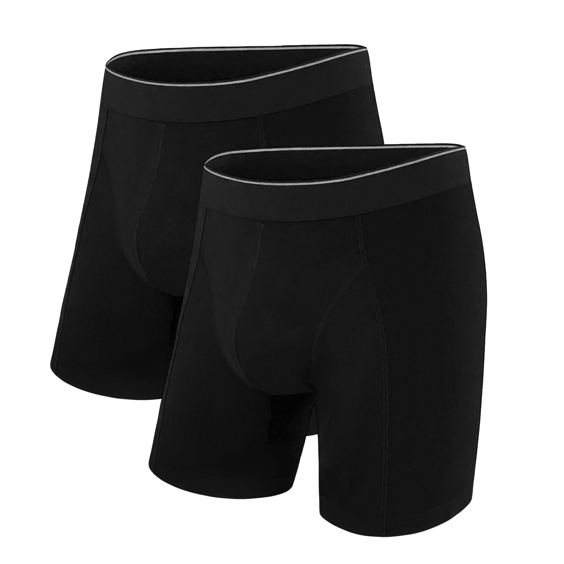 Uniexcosm Boxershorts Herren Baumwolle (2er - 5er Pack), Retroshorts Männer ohne kratzendes Etikett Bequeme Atmungsaktive Unterhosen für Alltag & Sport
