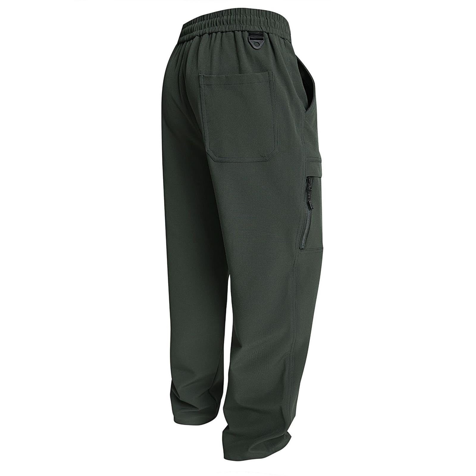 Pantalon Randonnée Homme Pantalons De Randonnée Vetement Technique Surpantalon Imperméable Vtt Travail Chantier Bucheron Thermique Cargo Moto Cross Jogging Taille Elastique Montagne Ete D'Été Xl