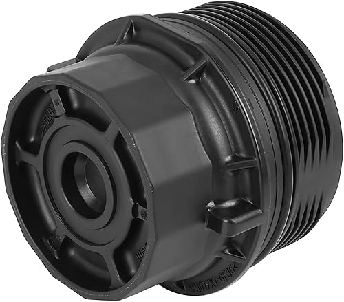 Miniatura 5 de X AUTOHAUX Cubierta negra del casquillo del filtro del motor del aceite del coche para Toyota Corolla 2008-2012 Matrix Prius para Scion XD