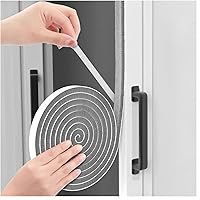ligiyoto 33Ft Self-Adhesive Weather Stripping Door Seal Strip, 0.35"x0.2" Gray for Windows Doors Insulation, Soundproof Noise Reduction, Draft Proofing