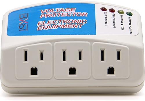 Miniatura 7 de BSEED Protector contra sobretensiones para electrodomésticos, multifunción, paquete de 2 unidades, protector de voltaje, protector de sobretensiones