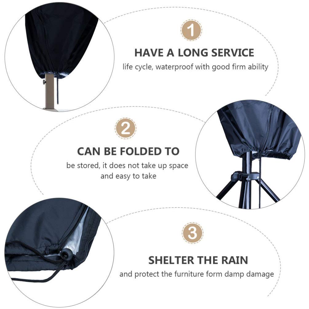 DOITOOL 1Pc umbrella cover multi- use cover park sunshade offset outdoor umbrella cover with zipper outdoor patio cover patio umbrella cover Oxford cloth protector