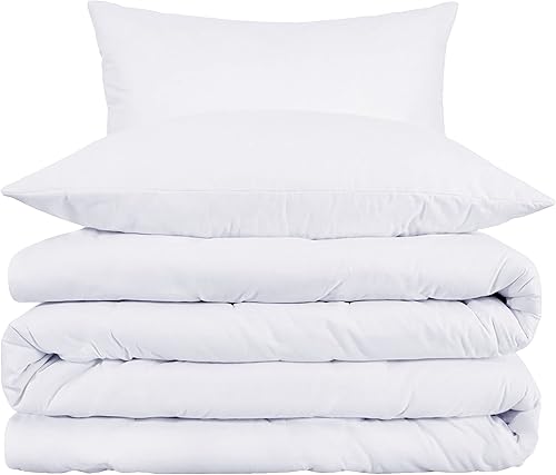 Miniatura 4 de Superior Juego de funda de edredón de algodón egipcio de 1000 hilos, incluye 1 funda de edredón con cierre de botón, 2 fundas de almohada,