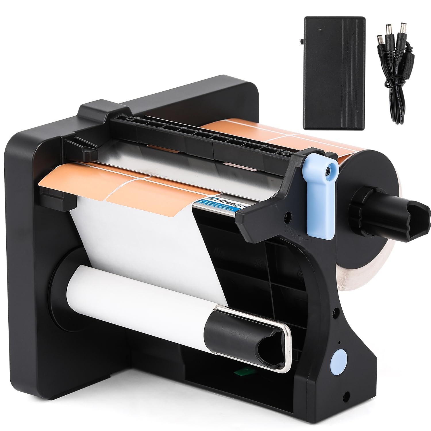 Frifreego Automatic Label Dispenser, 2.98lb Portable Electric Label Dispenser for 20-130mm Labels, 3 Speed Adjustable with Dual Senser for Shipping/