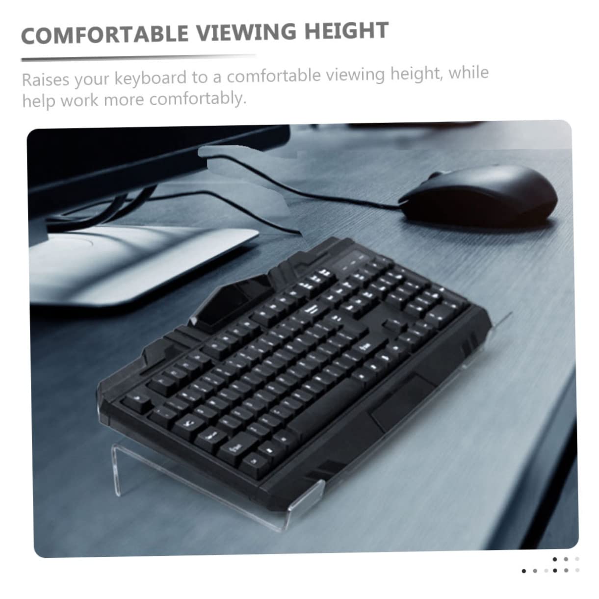 BCOATH Ergonomic Tilted Keyboard Rack 61/68 Key Support Keyboard Stand for Office Computer Supply