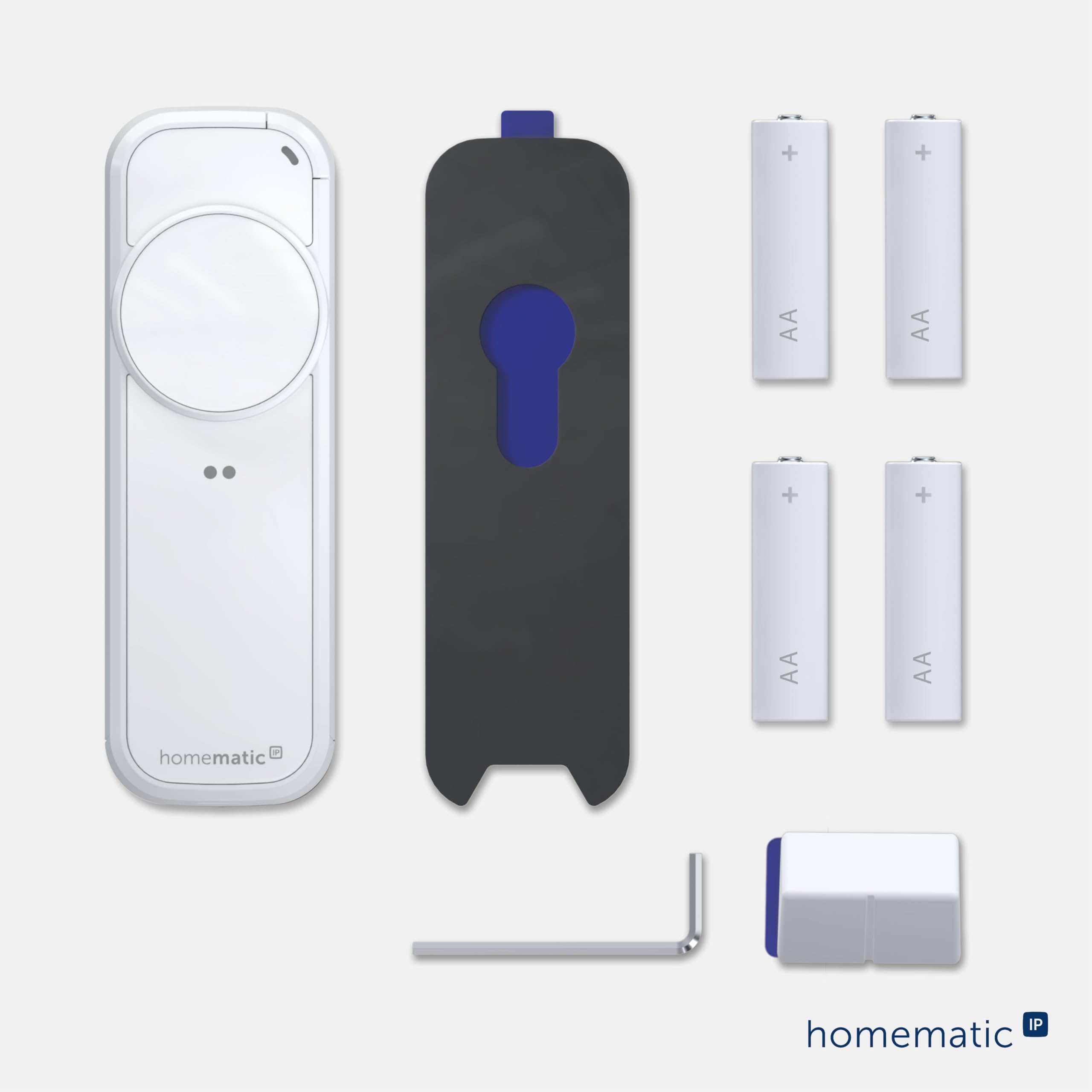 Homematic IP Türschlossantrieb – pro, weiß, Smart Home, permanente Türüberwachung, Smart Lock, elektronisches Türschloss, einfach nachrüsten, Tür steuern per App, Alexa & Google Home, 161671A0