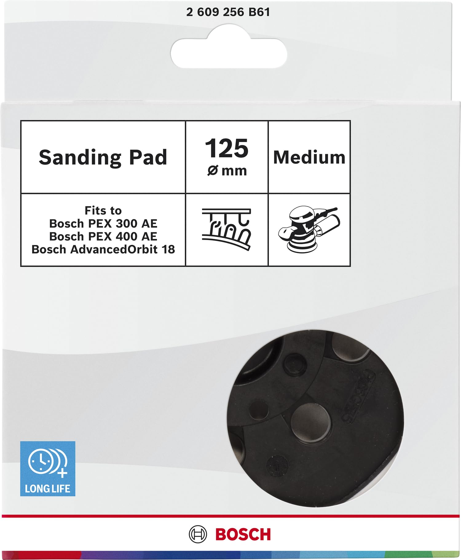 Bosch 1x Plato de lija (Ø 125 mm, Semiduro,)
