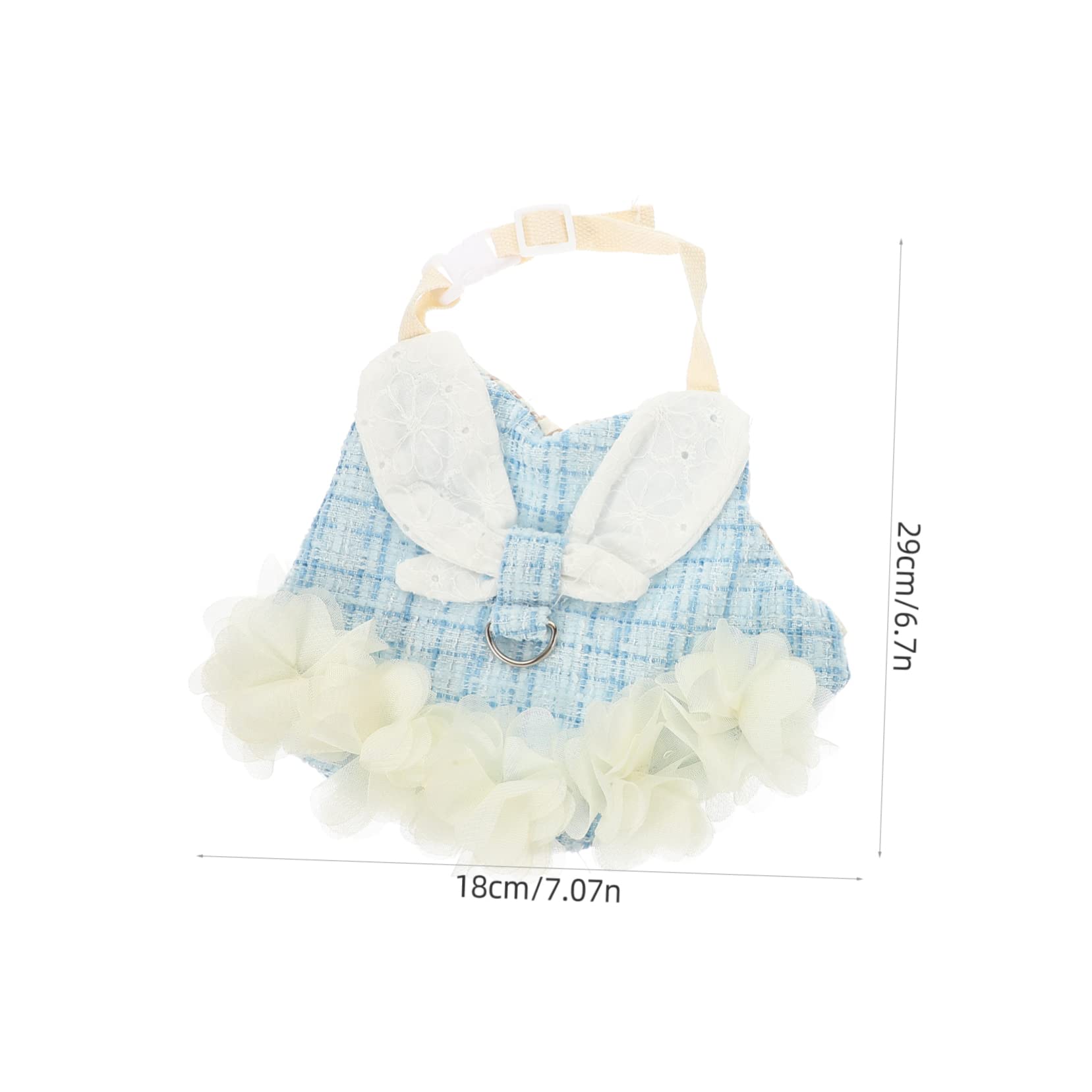 Angoily 3sätze Kaninchen-Geschirr Mit Leine Adorable Bunny Vest Für Haustiere Für Und Fotos Bequem Und Leicht Auszuziehen