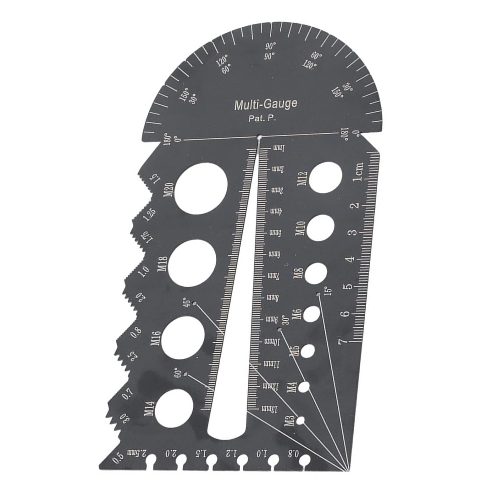 Newft Metric Gauges Efficient Stainless Steel Thread Screw Gauge Machine Manufacturing Gauge For Metric And British Measurements Craft Thread Measurement