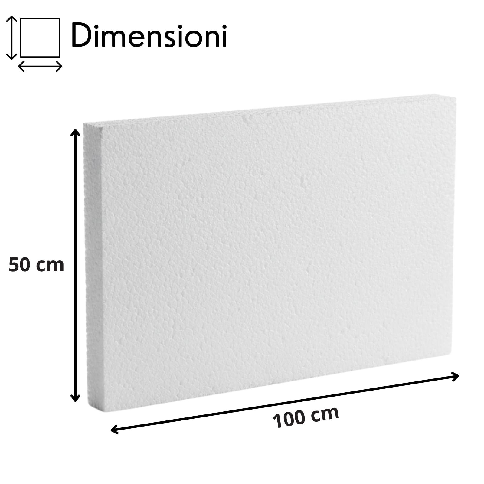 Festa Wow Pannelli in Polistirolo 15 Pezzi Lastre 100x50 cm Spessore 2 cm EPS Densità 18kg/mc Isolamento Termico Acustico Isolante Ideale Per Copertura Imballaggio Coibentazione Cappotto Soffitto
