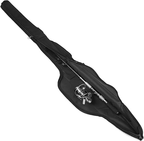 Miniatura 6 de LIXADA Bolsa de caña de pescar portátil plegable para cañas de pescar, funda protectora para aparejos de pesca, bolsa de almacenamiento de 53