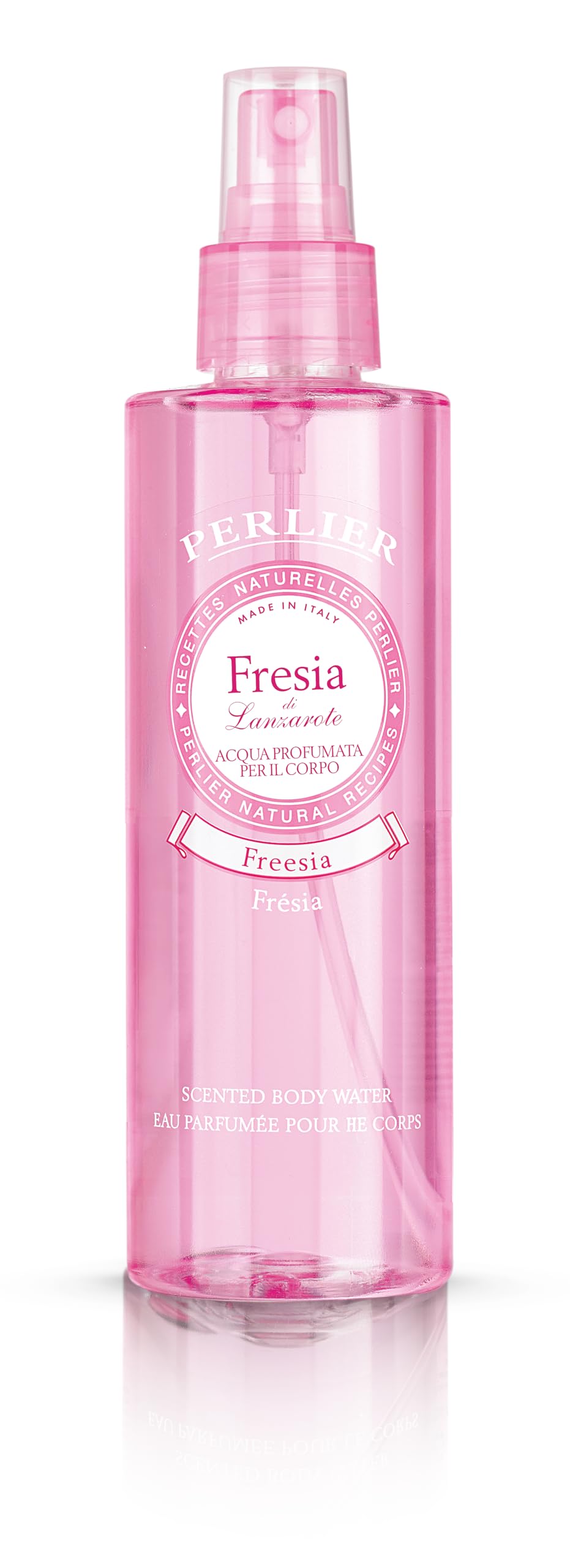 Perlier Acqua Profumata Corpo Fresia di Lanzarote, Acqua Corpo, Fragranza Floreale Delicata e Femminile, Profumo Donna Delicato per Uso Quotidiano, 200 ml