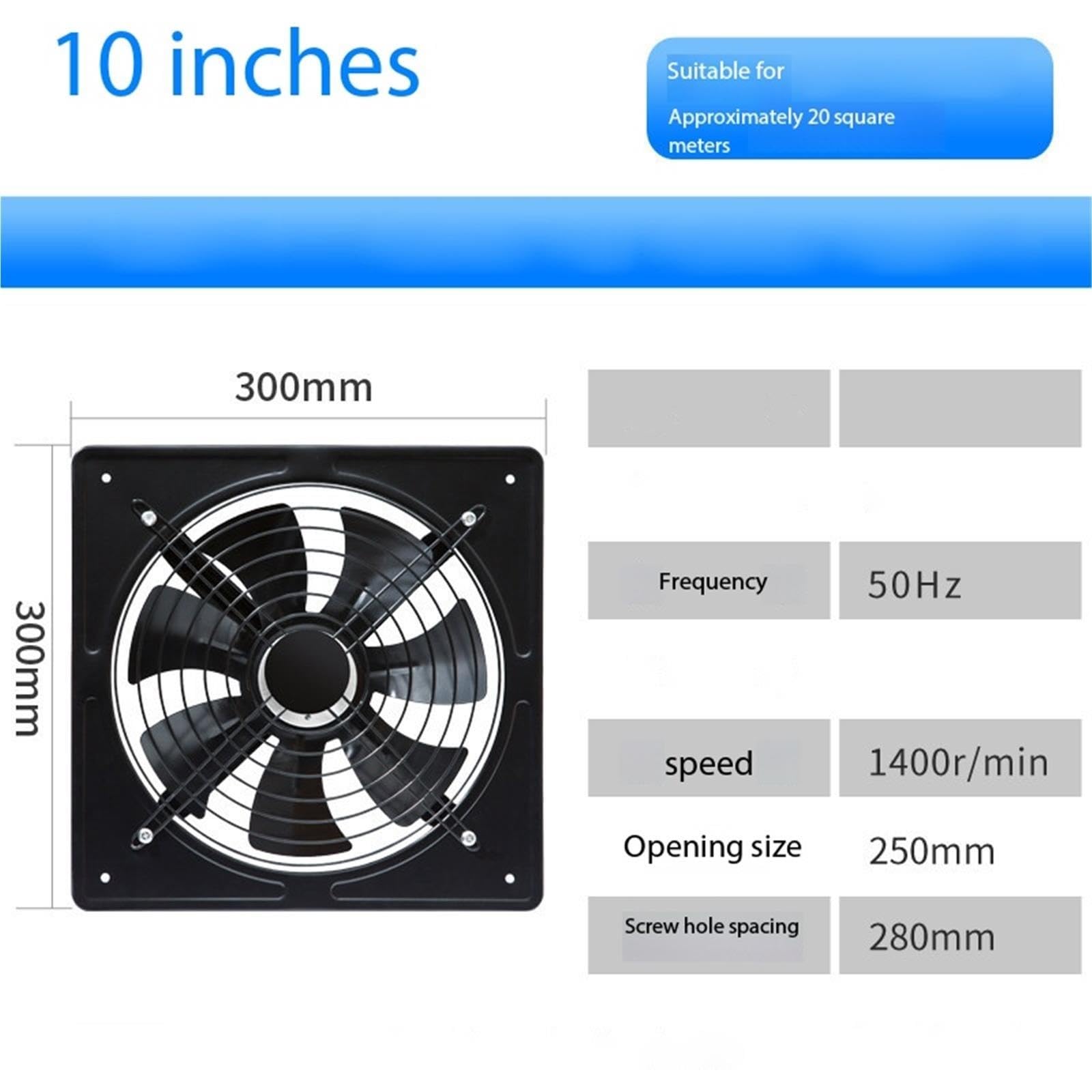 Ventola di scarico Ventola di ventilazione Estrattore d'aria for montaggio su finestra