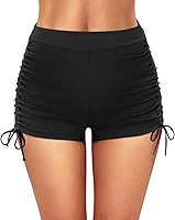 Yonique Women's High Waisted Swim Shorts Tummy Control Boyshorts Plus Size Bathing Suit Bottoms