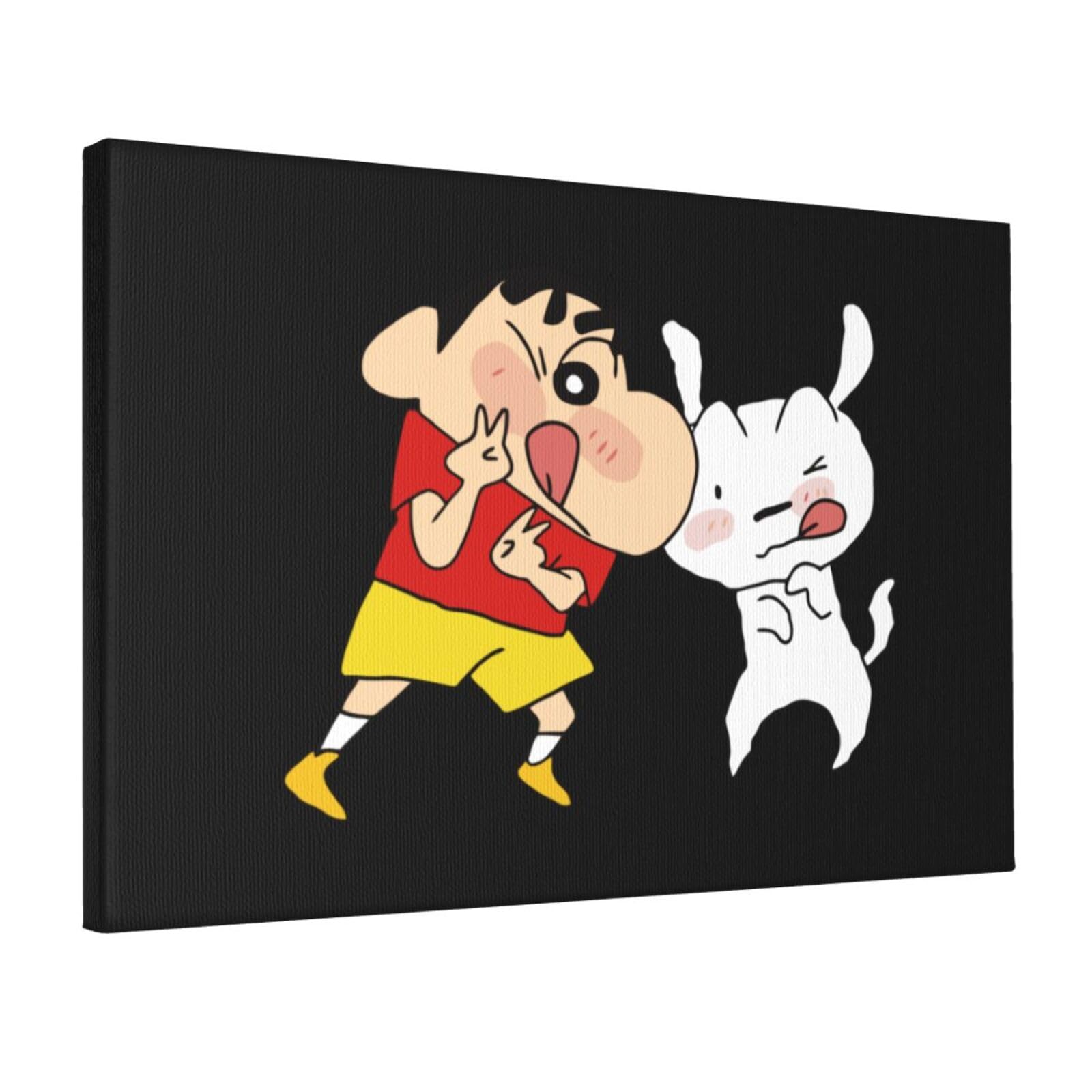 Amazon.co.jp: アートパネル クレヨンしんちゃん シロ アート