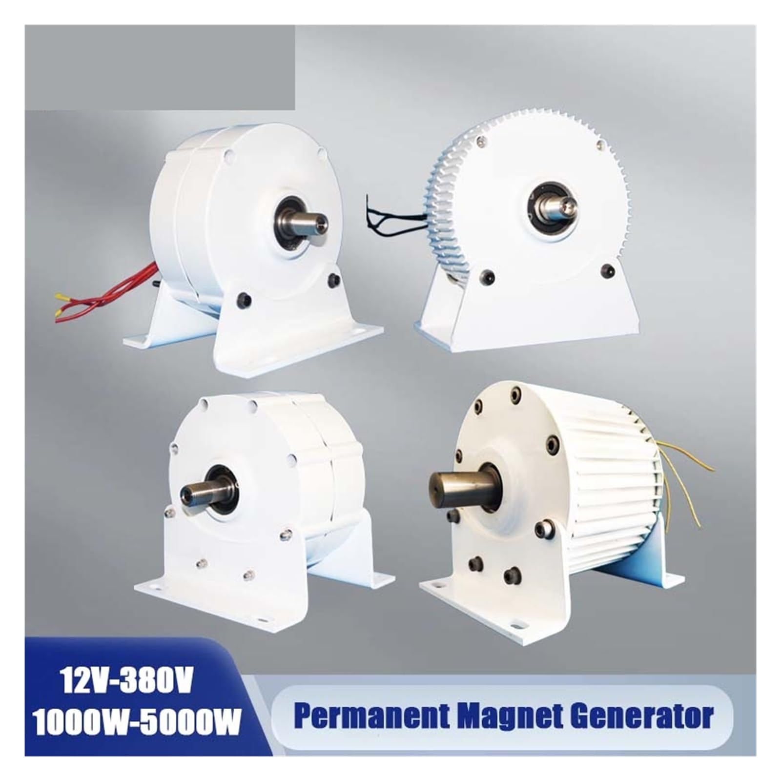 Turbine éolienne électrique 1kw-5kw, Turbine à eau 12V 24V 48V 96V, générateur à aimant Permanent sans engrenage for la maison(Double Shaft,12V,2000W)