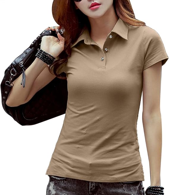Amazon レディース ポロシャツ 半袖 カットソー ロングシャツ 吸汗速乾 通気 Uvカット スボーツ カジュアル ゴルフウェア 襟付き Chenyoulan Tシャツ スリム シャツ トップス ボタン スポーツ 夏 無地 ストレッチ 通勤 スポーツウェア 作業服 ポロシャツ 通販