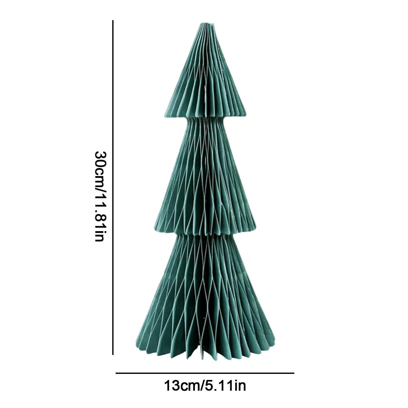 Grand Sapin De Noël En Nid D'abeille, Sapin De Noël Pliable Pour Fête À La Maison, Sapin De Noël Artificiel En Nid D'abeille(Green