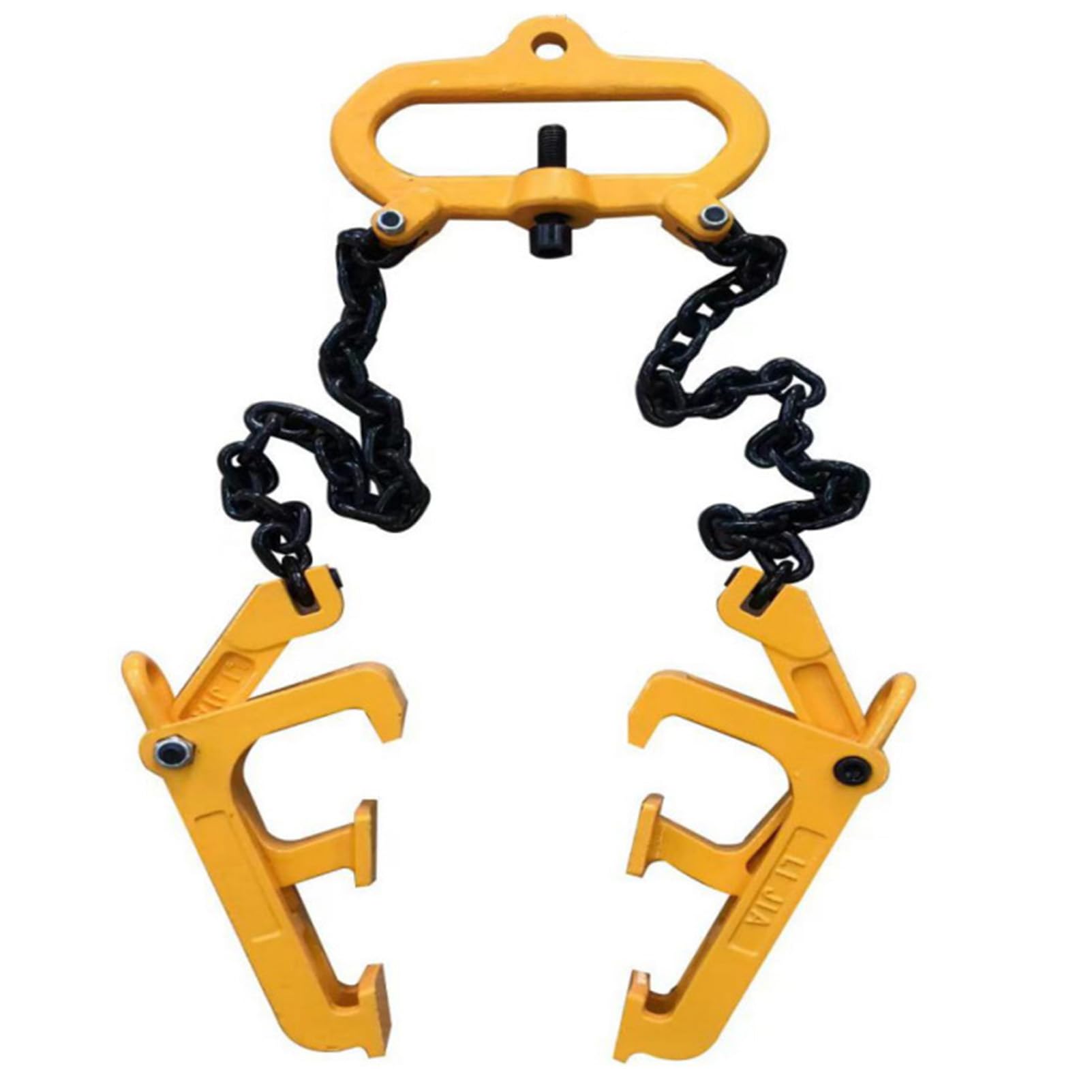 AZHANGYB Double Leg Chain Sling with Hook, Galvanized Chain Sling Lifts 1t/ 2204lbs with Double Leg W/Self-Locking Hook Alloy Steel Double Leg Chain Sling