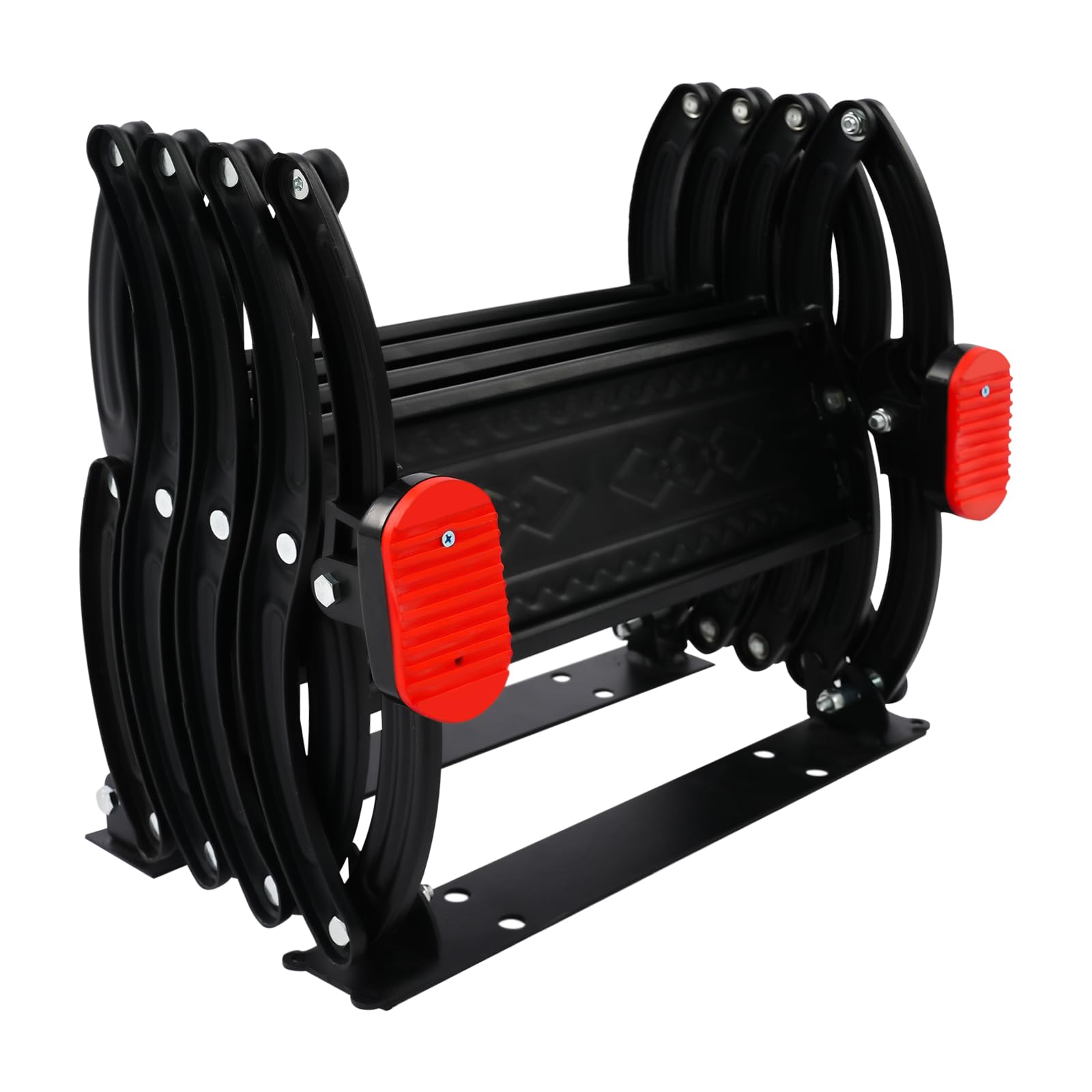 Escalera para el ático, 4 peldaños montados en la pared, escalera plegable extensible, montada en la pared, escalones antideslizantes, escalera telescópica, capacidad de carga 200 kg