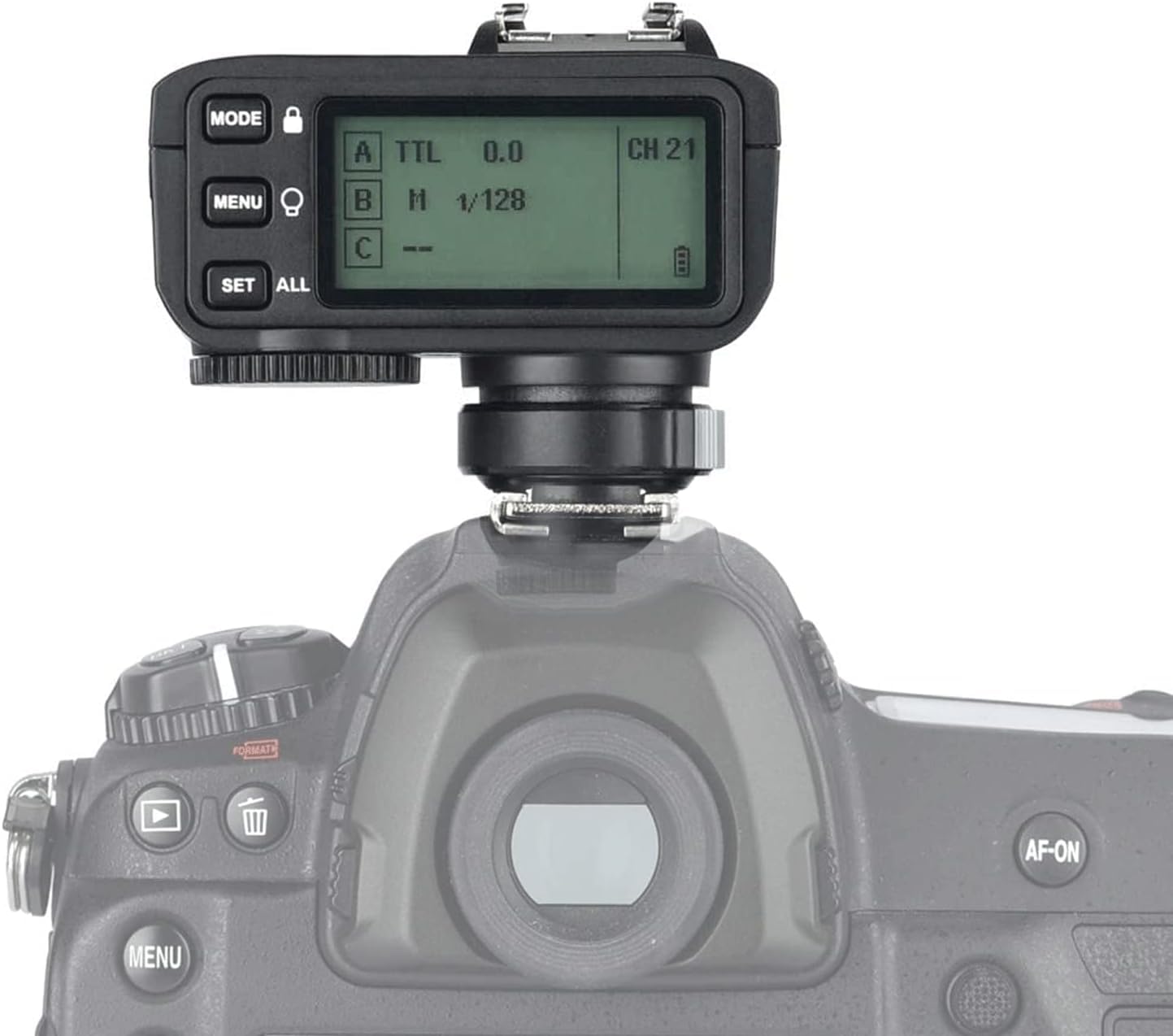 GD - Disparador de flash inalámbrico X2T-N 2.4G, compatible con cámara Nikon i-TTL HSS1/8000s HSS, con conexión Bluetooth de 5 botones de grupo