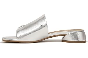 Loran Women's Silver Metallic Slide Sandal