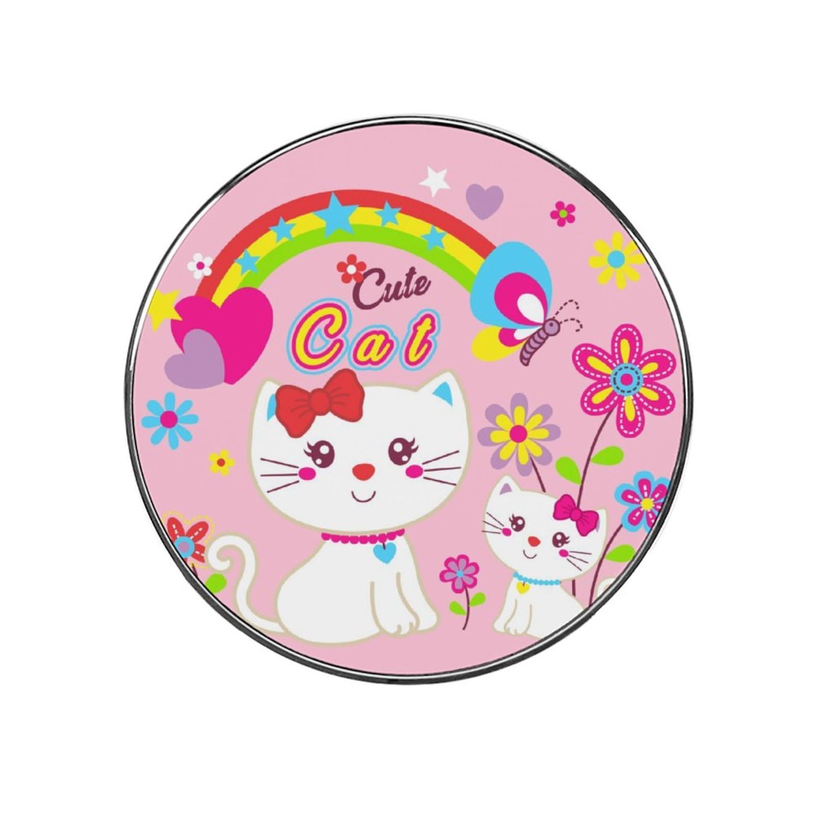 Cartoon Cat Alloy Fridge Magnet For Office Cabinet Refrigerator Whiteboard Photo
