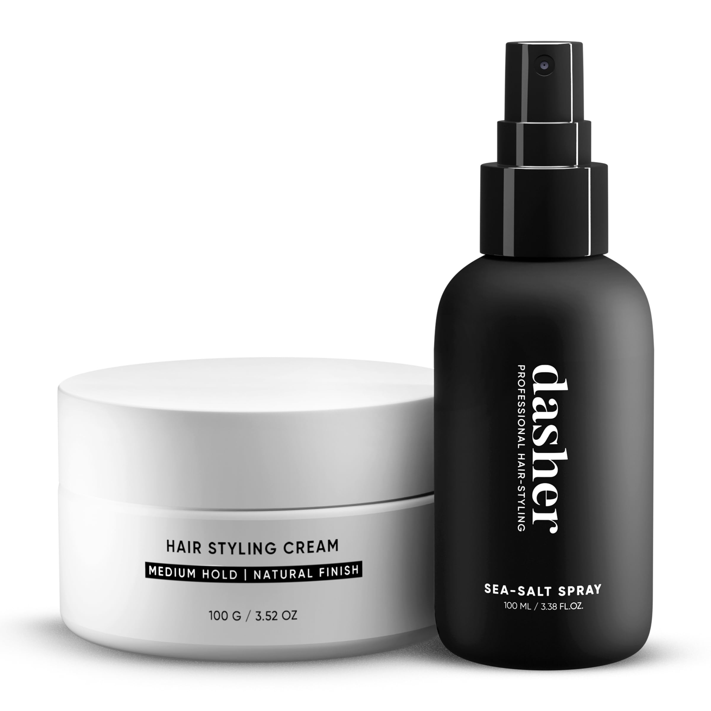 Dasher Sea Salt Spray (100ml) & Hair Styling Cream (100g), Lightweight Cream, Medium Hold Puck, Water-Based, Volumizes & Texturizes Hair, With Bhringraj & Vitamin E-picture-36
