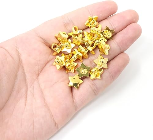 Miniatura 6 de Honbay 60 botones de estrella de plástico decorativos para manualidades, adornos para álbumes de recortes, ropa, manualidades y otros proyectos