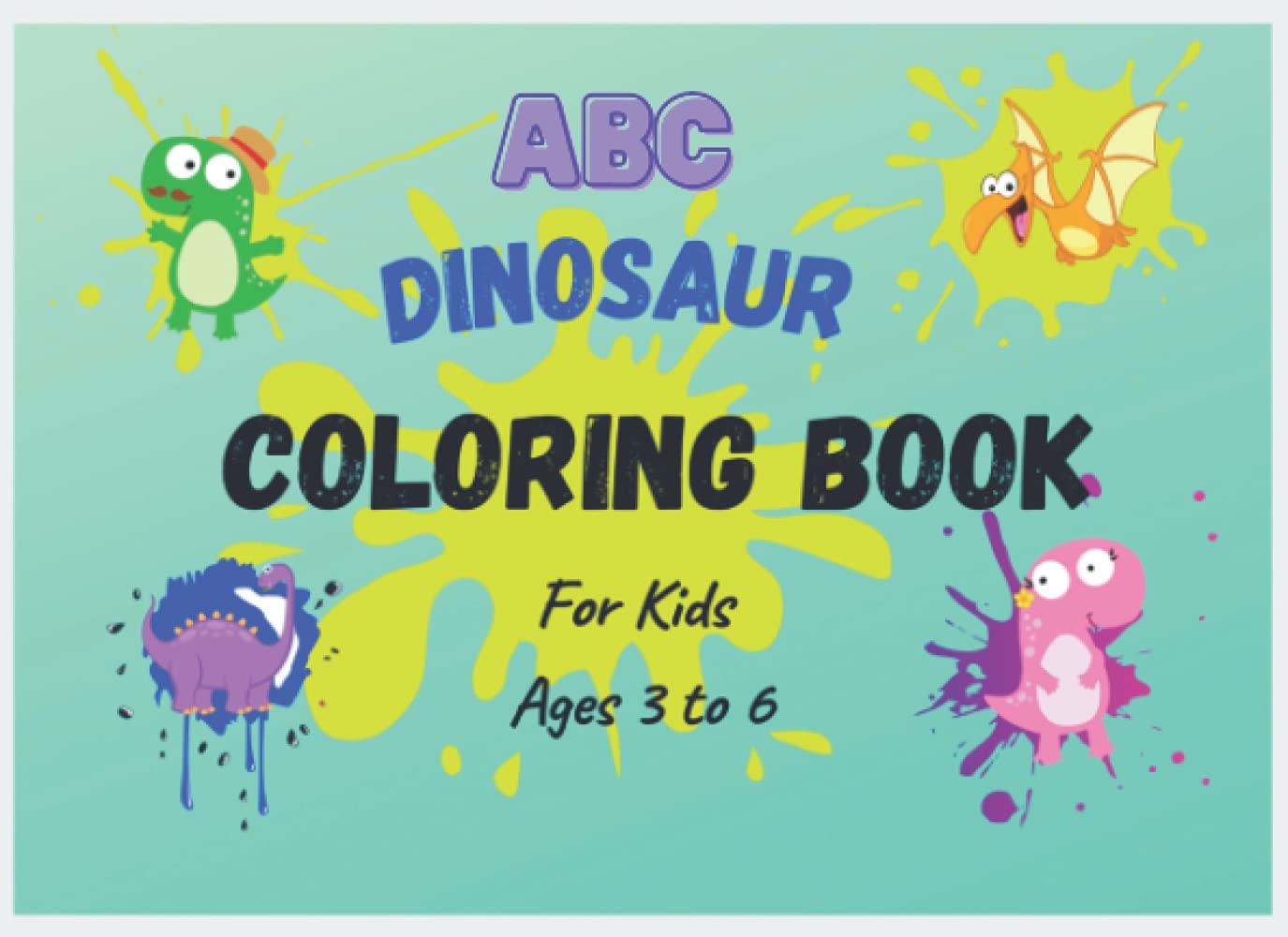 Dinosaur ABC Coloring Book for Kids