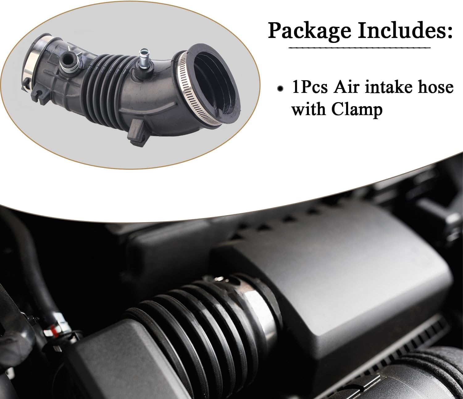 Amazon.com: AUCERAMIC Air Cleaner Intake Hose with Clamps Fit for