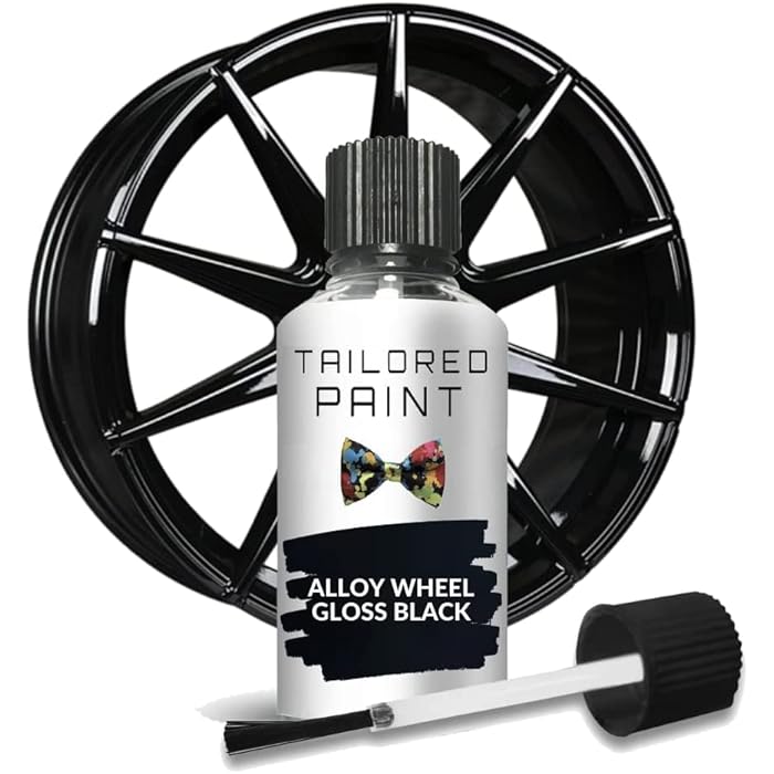 Buy Tailored Paint Black Alloy Wheel Rim Touch Up Paint Use On