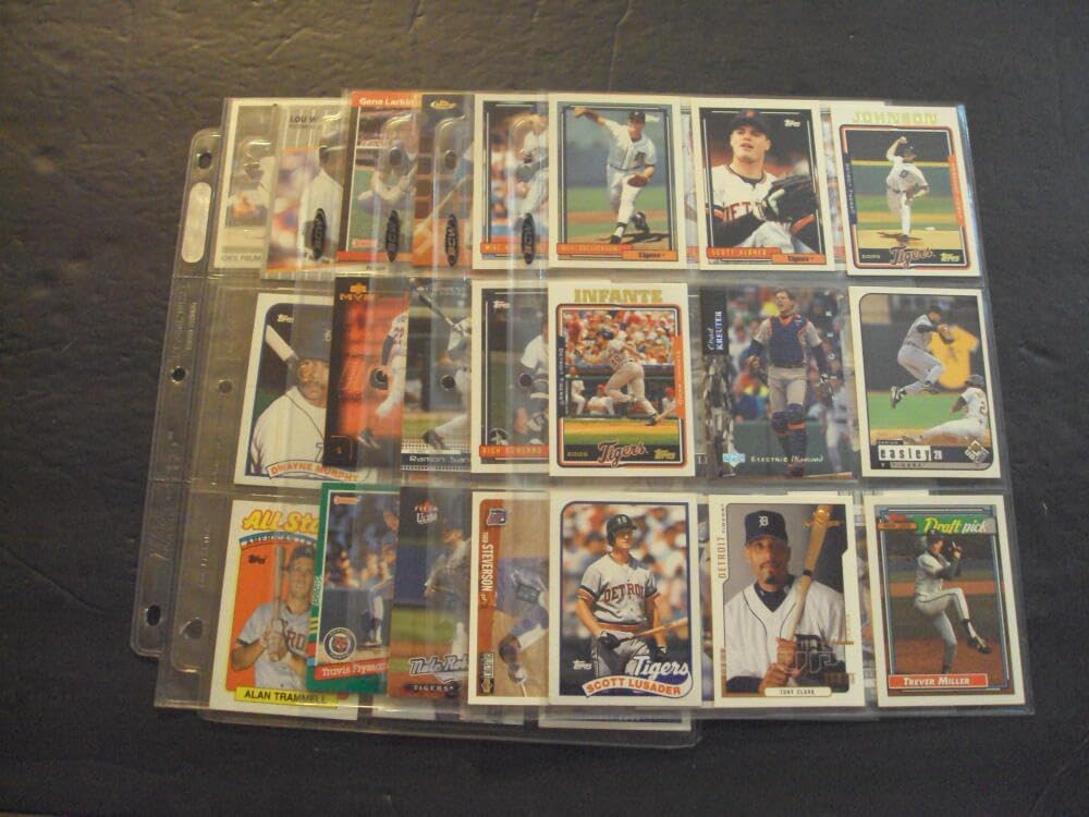 48 Assorted Detroit Tigers Baseball Cards