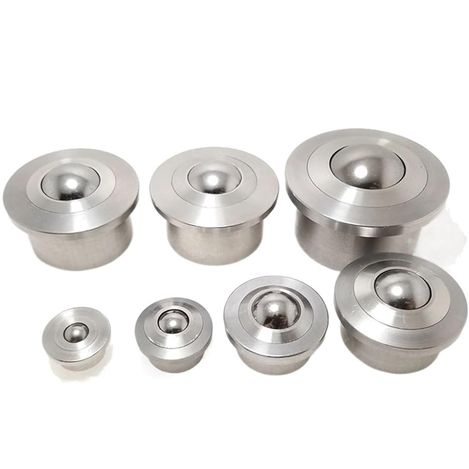 10 PCS SP-8 SP-12 SP-15 SP-22 SP-25 SP-30 roulettes/roues à billes universelles de précision, défilement Flexible, roue de meubles de système de Transmission KAQIMI(SP-12)