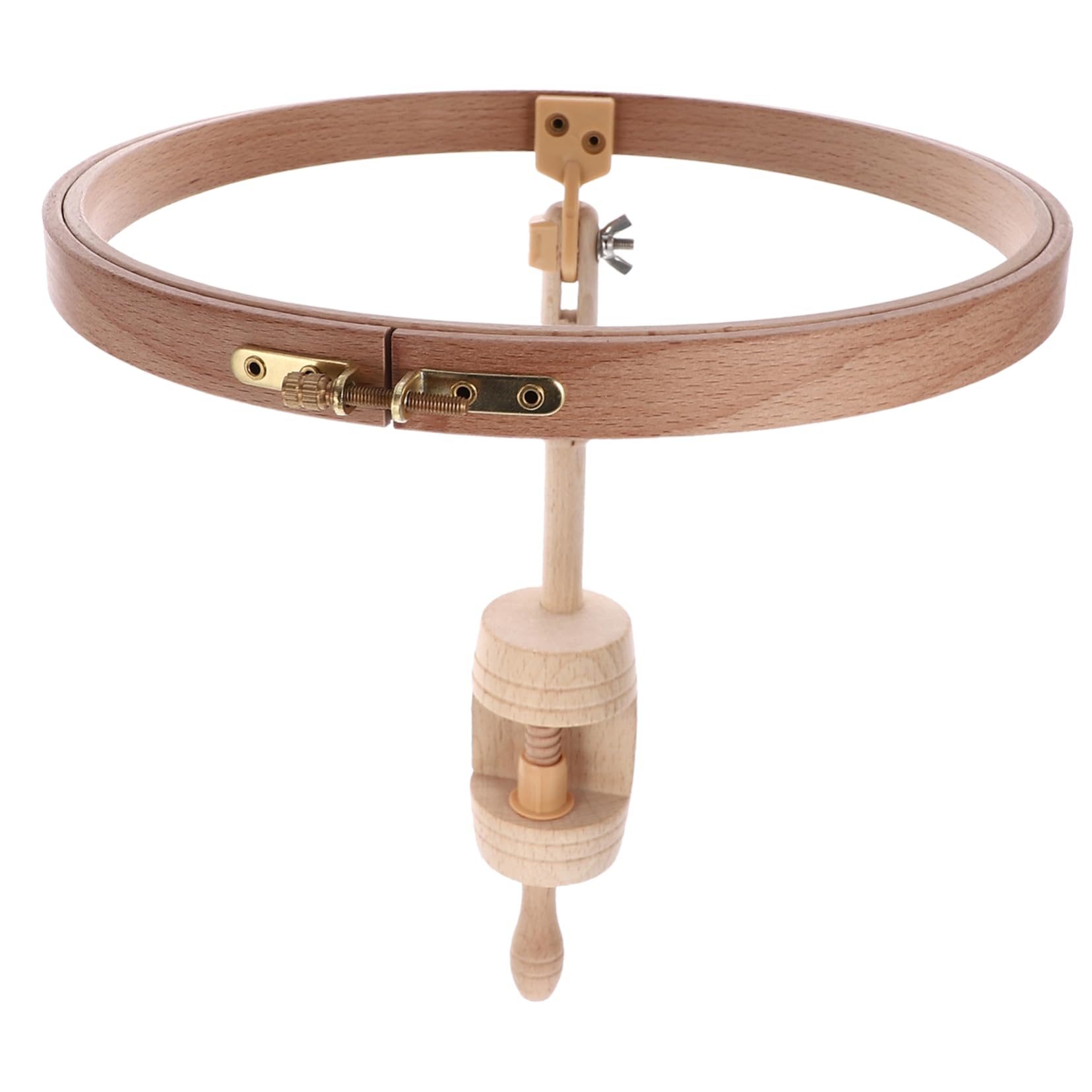 IWOWHERO Embroidery Frame Holder Round Stand Embroidery Shelf for Table Cross Stitch Rack Versatile Durable