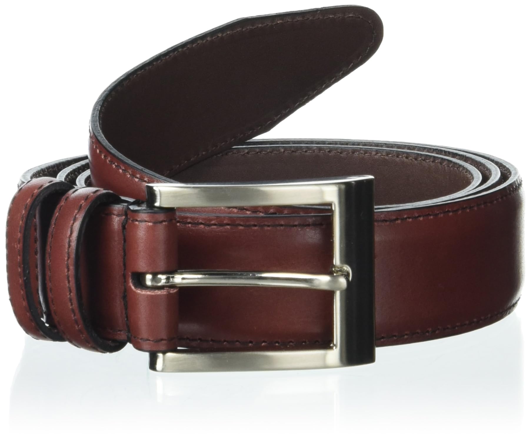 Photo 1 of Allen Edmonds Men's Wide Basic, Navy Belt 34 Oxblood