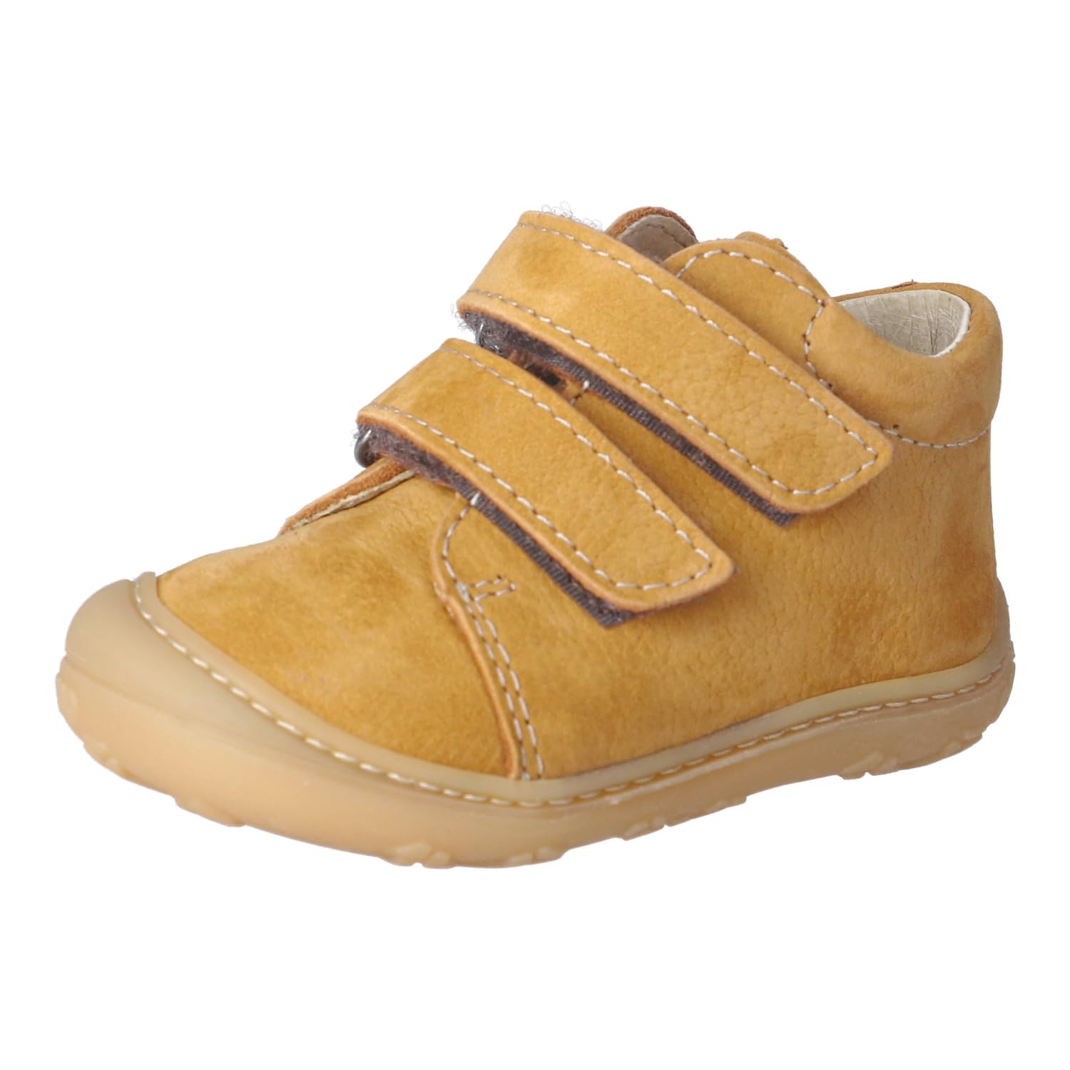 RICOSTA Unisex Stiefel Chrisy, Baby und Kleinkinder Lauflernschuhe, Weite: Mittel, lose Einlage, terracare, Klettstiefel, Booties, Mustard (760), 19 EU