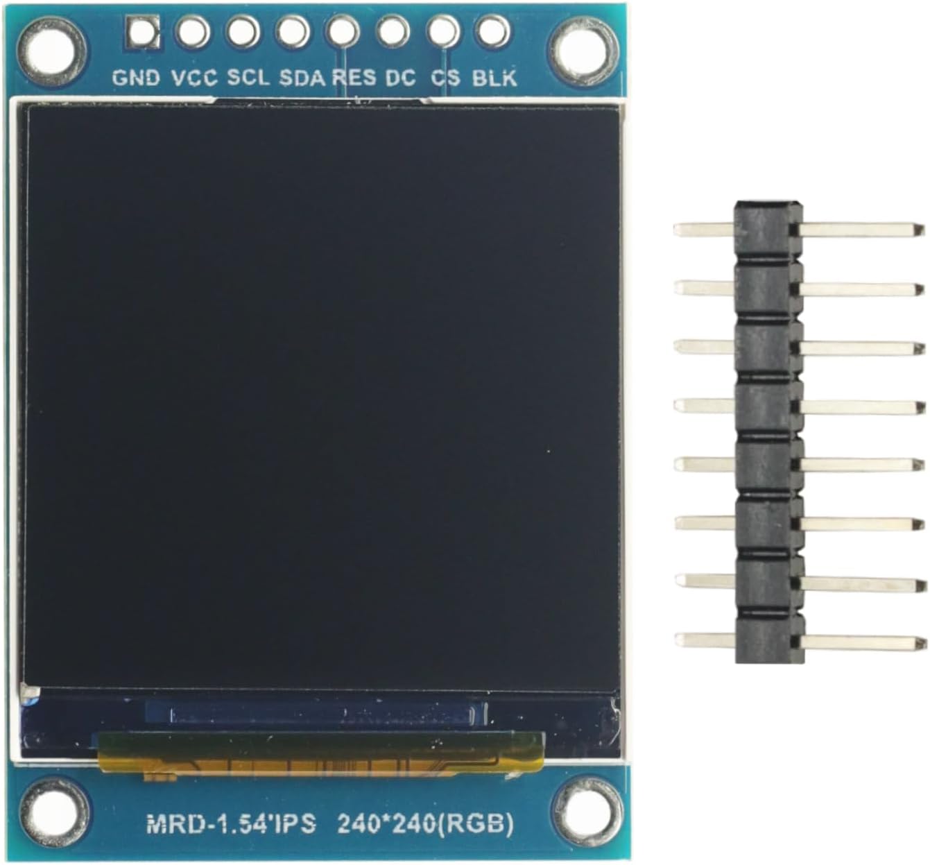 1.54 Inch 1.54" Full Color TFT Display Module HD IPS LCD LED Screen 240x240 SPI Interface ST7789 for Arduino