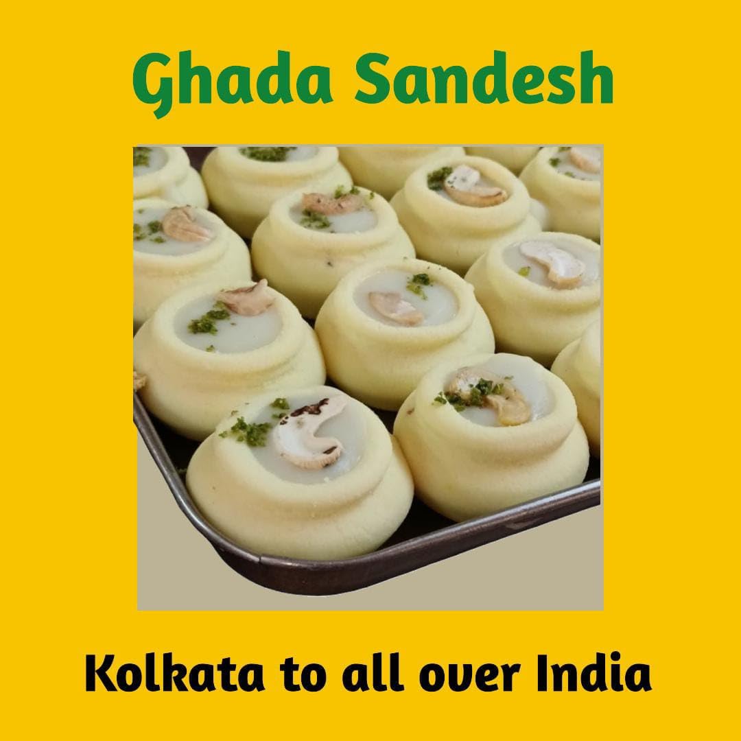 BANGLARMISTI Ghada Sandesh - Bengali Sweet, Preservative-Free, Soft and Creamy, delicious Mithai, Deliver Directly From Kolkata, 8pcs Pack 3