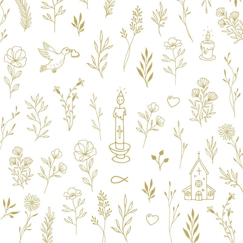 Duni 240 servilletas de papel 33 x 33 cm Harmony 3 capas