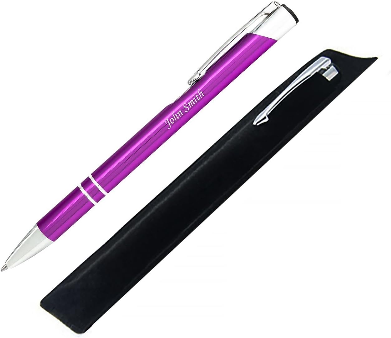 Personalised Pen COSMO Purple, FREE laser engraving with your Name, Slogan or Logo, Ideal Birthday, Wedding Anniversary Gift UK