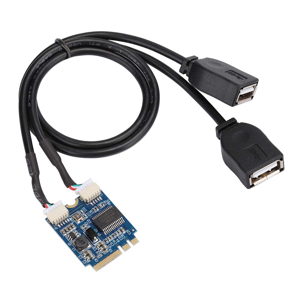 Diyeeni M.2 NGFF to USB Riser Card | Key A E to Double USB2.0 Port Cable Adapter Expansion Card, Easy to Install, Convenient to Use, for Motherboard-image-47