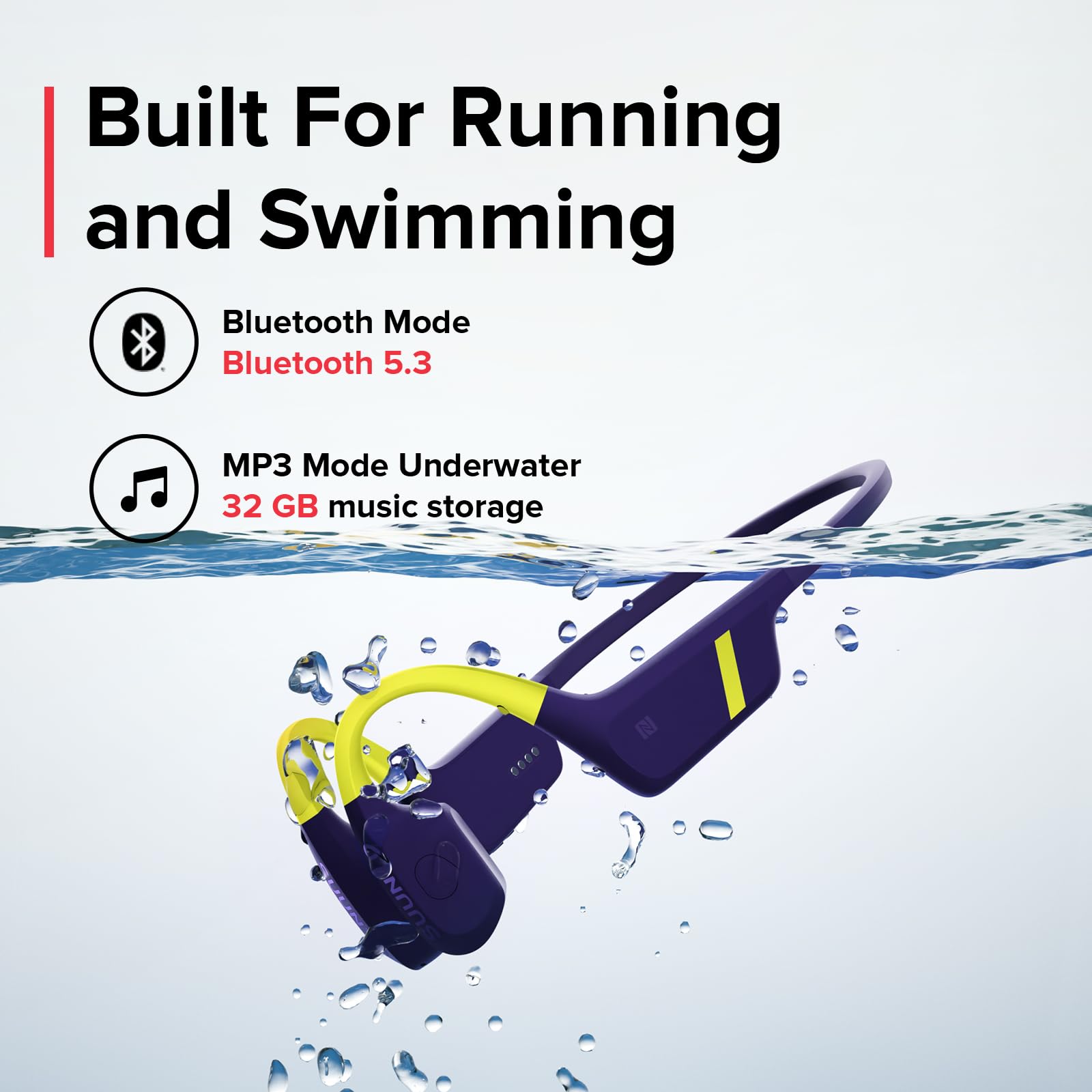 SUUNTO Aqua Swimming Open-Ear Bluetooth Headphones Review - Dettaglio