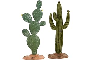 BESPORTBLE Cactus Terrarium Decor - Adorn Your Reptile's Abode with Lifelike Greenery