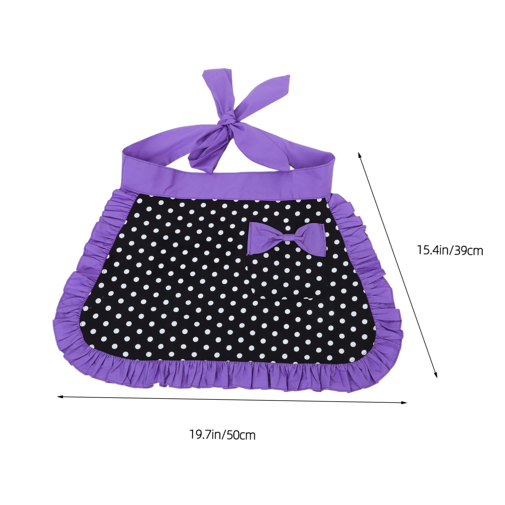 BESTonZON Delantal De Algodón 2 Piezas Delantal De Cocina Medio De Cocina Coqueto De Punto De Mujer Lindo es Para Mujeres